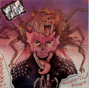 ウォーフェア Warfare - Mayhem Fuckin' Mayhem (Hardcore 87) '86年UK盤 Evo,Gunner, Zlaughter