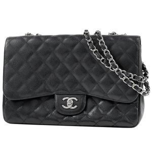 Chanel CHANEL Deca Matrasse Single Flap Chain Shoulder Bag Coco Mark Caviar Skin Black Ladies [Used], Chanel, Bag, bag, Shoulder bag