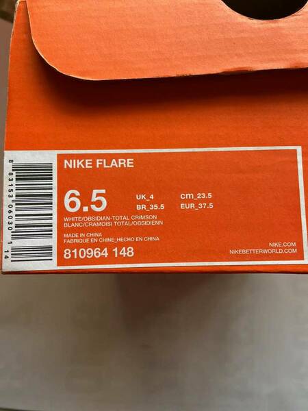 ナイキ テニスシューズ　ウィメンズ フレア　810964-148 23.5cm EUR 37.5 nike flare 新品　未使用品