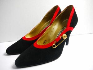  beautiful goods Gianni Versace pumps suede 35.5 22.5cm R701-92