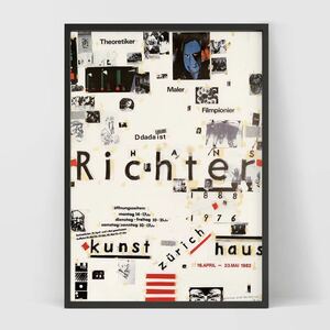 Paul Bruhwiler Hans Richter 展示会ポスター ビンテージアートポスター モダンアート インテリア デザイン アートポスター