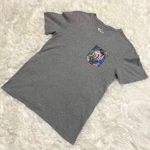 NIKE ナイキ　Tシャツ　刺繍　グレー　Lサイズ　メンズ　即決