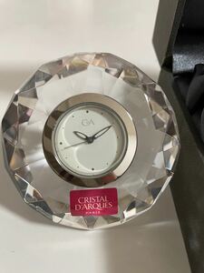 CRISTAL D'ARQUES DESK Clock 置き時計
