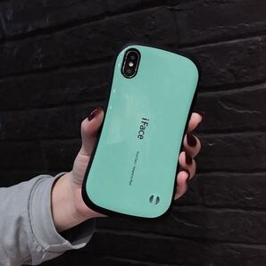 ミントグリーン iFace iPhoneX/XS対応 ケース First Class ハードケース アイフォン 耐衝撃 落下防止 ストラップ穴付き 箱付き