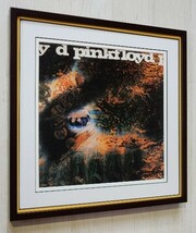 ピンクフロイド/Pink Floyd/A Saucerful of Secrets 1968/名盤 レコジャケ ポスター額付き/Hipgnosis/アルバムアート/プログレ・ロック_画像1