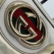 1円【奇跡の逸品】GUCCI グッチ ヴィンテージ インターロッキング シェリーライン GG ミニボストン ハンドバッグ ワンショルダー 170009_画像2