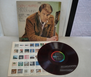 グレン・キャンベル GLEN CAMPBELL/ジェントル・オン・マイ・マインド(LP,赤盤)