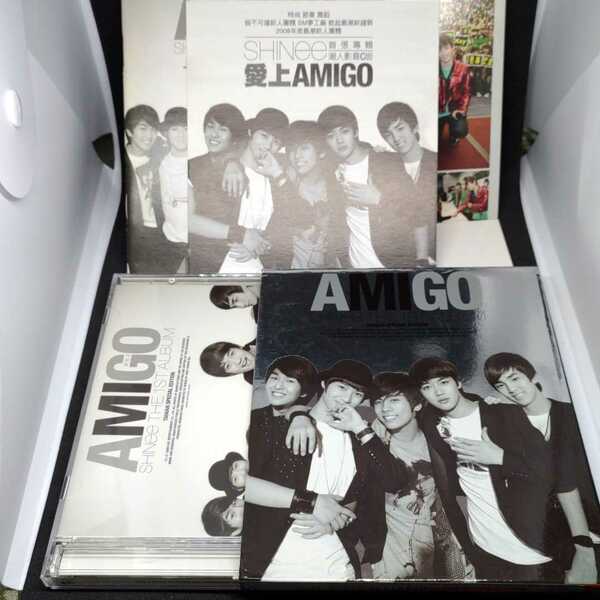 SHINee The First Album Repackage AMIGO ア．ミ．ゴ アミゴ TAIWAN SPECIAL EDITION台湾盤CD+DVD オンユ ジョンヒョン ミンホ キー テミン