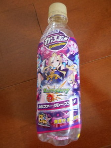 アニメ漫画のペットボトル★がぶ飲みモンストルシファーグレープソーダ（500ml）★モンスターストライクとコラボ★スマホゲーム