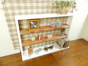  hand made .. put display shelf width length type ( cheeks & white color )