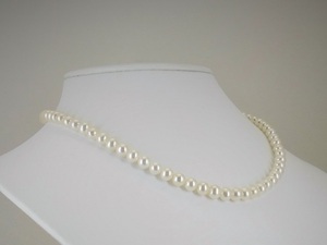 book@ pearl necklace ( lake water )5.5~6.0mm( small bead )K18 discount wheel * high class * new goods *