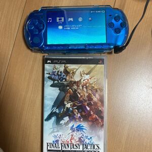 PSP 3000 本体 電源 メモリーカード バイブラント・ブルー