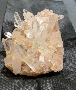 天然石ピンクマニカランヒマラヤ水晶クラスタ