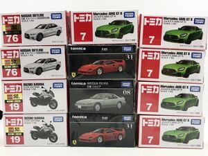 トミカプレミアム　F40 31 フェラーリ08 日産シルビア　7 ベンツAMG GTR 76 スカイライン初回特別仕様　19 スズキ　KATANA レア　新品　安