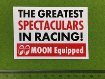 MOONEYES ステッカー ムーンアイズ デカール シール eyes ミニレター63円発送可 紙製 MOON Equipped Spectaculars 最高に素晴らしいレース_画像3