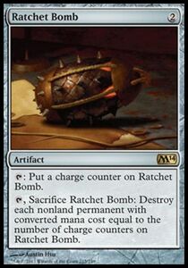 え銀 漸増爆弾 1枚（4枚在庫s 英 良品 M14）/Ratchet Bomb（MTG マジック基本セット2014/Magic 2014/）