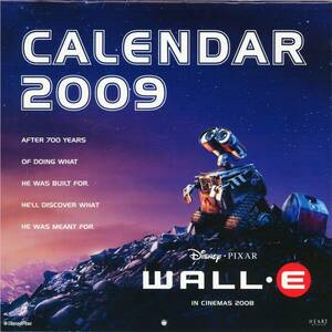 送料無料! ウォーリー2009カレンダー／WALL・E CALENDAR 2009_良品