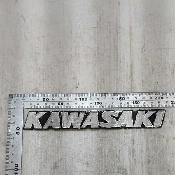 【0331-15】カワサキ　KAWASAKI　大文字エンブレム　1枚　 当時物　絶版　旧車　 Z1R Z1000mk2 Z750FX Z1 Z2 Z900RS