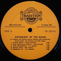 ■貴重なDAVID LLIDLEY60's! バンジョーCONTEST優勝! ★ANTHOLOGY OF BANJO★TRADITIONレコ! 名盤■_画像3