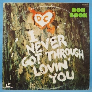 ■COUNTRY,SSW-GUINESSレコ! ★DON COOK/I NEVER GOT THROUGH★オリジナル名盤■