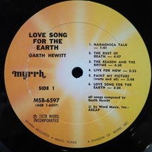 ■TEXAS-SSW!★GARTH HEWITT/LOVE SONG FOR EARTH★送料無料(条件有り)３千枚＋出品中!★オリジ名盤■_画像3