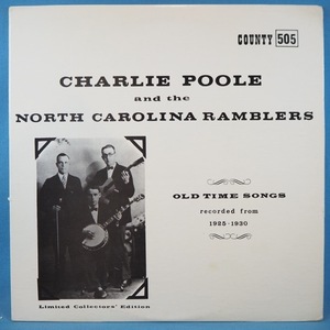 ■COUNTYレコ!★CHARLIE POOLE&NORTH CAROLINA RAMBLERS★送料無料(条件有り)３千枚＋出品中!★オリジ名盤■