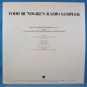 ■プロモオンリー!★TODD RUNDGREN/RADIO SAMPLER★送料無料(条件有り)３千枚＋出品中!★オリジ名盤■