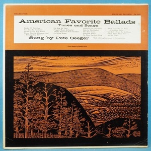 ■FOLKWAYS深溝!★PETE SEEGER/AMERICAN FAVORITE BALLADS★送料無料(条件有り)多数出品中!★オリジ名盤■