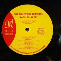 ■PHILLES!PHIL SPECTOR!美盤!★RIGHTEOUS BROTHERS/BACK TO BACK★送料無料(条件有り)多数出品中!★オリジ名盤■_画像3