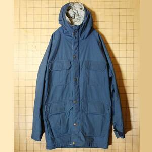 70s USA製 Woolrich ウールリッチ マウンテンパーカー メンズM相当 ネイビー ナイロンジャケット アウトドア 古着