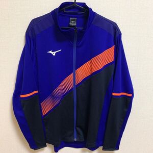 【極美品】MIZUNO ジャージ 薄手 ミズノ 陸上 スポーツウェア トレーニングウェア ランニングウェア マラソン ジョギング 水泳 ブルー