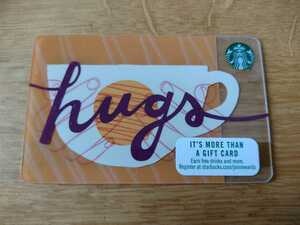 スターバックス カード スタバカード　北米 アメリカ 海外 限定 hugs 新品未使用