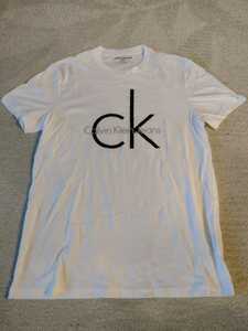 USA購入 カルバン クライン ジーンズ CALVIN KLEIN jeans ティー Tシャツ CKロゴ ホワイト 白色 Sサイズ M 新品未使用