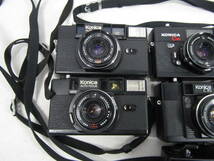 nn-017 コニカ Konica コンパクトカメラ まとめセット 7点 C35 EF3 AF2 等 レンジファインダー フィルムカメラ ジャンク_画像2