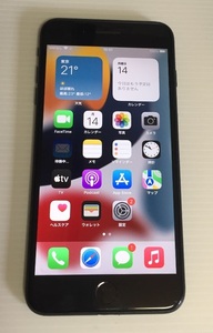 SIMフリー iPhone7　plus 256GB バッテリー100％ ジェットブラック　送料0円