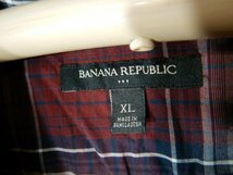 to5194　BANANA REPUBLIC　バナナ　リパブリック　長袖　チェック　ウエスタン　デザイン　シャツ　人気　スナップボタン　送料格安_画像4