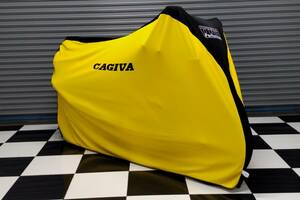 TYGA indoor for bike cover ventilation polyester made Cagiva yellow / black 