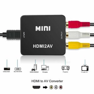 [ черный ][ универсальный конвертер ] HDMI[PC/DVD] из AV[TV/ монитор ]. мощность делать поэтому. изменение конвертер коннектор [HDMI2AV]