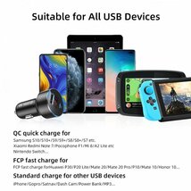 Type-c PD 高速ポート【シルバー】Quick Charge 3.0対応 電圧計付き USB 3A+3A アダプター 12/24v対応_画像8