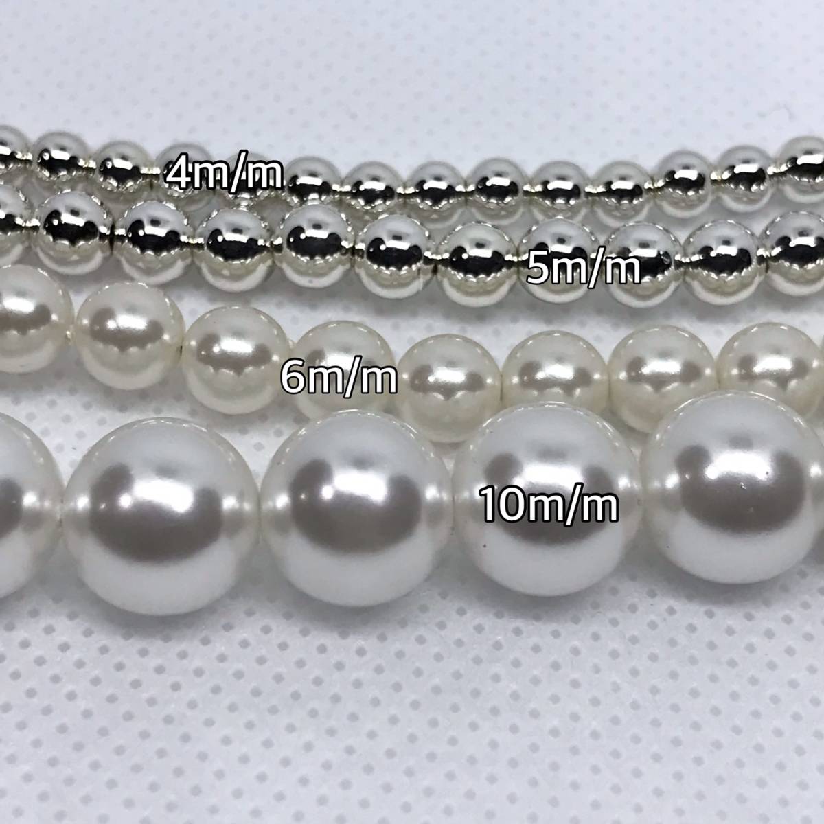 【Vita-Italy】4点セット Made in ITALY/パール×シルバー　ジェンダーレス　ネックレス 009_サムネイル画像5