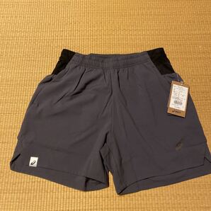 新品 タグ付●アシックス ランニングマルチポケットショーツ●M ダークグレー