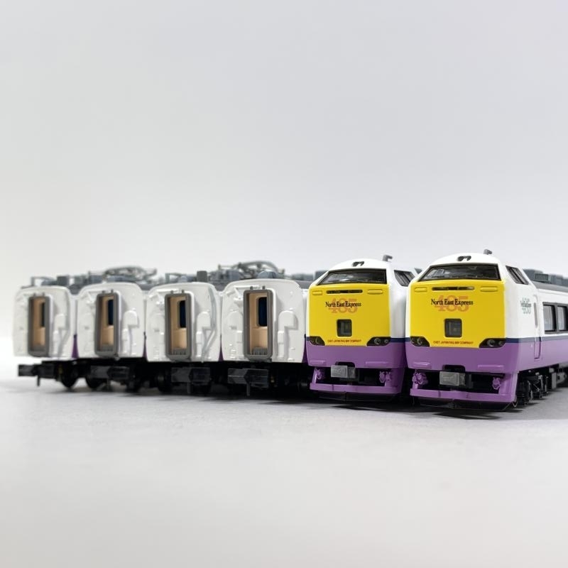 中古】 鉄道模型 485系-3000 特急白鳥 改良品 6両セット A5632