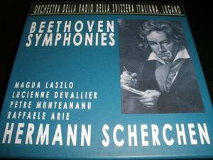 廃盤 5CD シェルヘン ベートーヴェン 交響曲 全集 ルガノ 12345678第9番 ルガーノ 1965 ライヴ Beethoven Complete Symphonies Scherchen