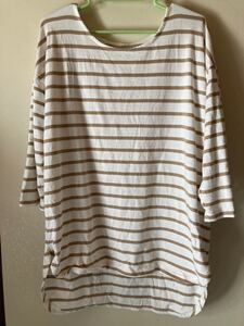 ボーダーカットソーTシャツ Lサイズ