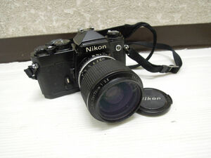 3257) Nikon ニコン FE 一眼レフカメラ ボディ MF-12 データバック Zoom Nikon LENS SERIES E 36～72mm F3.5 レンズ付き