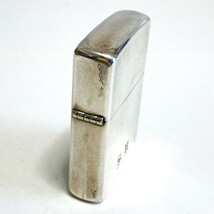 【美品 】ZIPPO STERLING SILVER スターリングシルバー ボトム刻印 イタリック体 水平刻印 筆記体 中央 旧ロゴ ビンテージ ジッポー J585_画像3