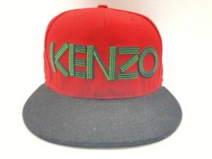 【2003】KENZO キャップ Paris ケンゾー 帽子 フリーサイズ 赤 緑 黒 服飾雑貨 ファッションブランド カジュアル【510203000006】