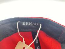 【2003】KENZO キャップ Paris ケンゾー 帽子 フリーサイズ 赤 緑 黒 服飾雑貨 ファッションブランド カジュアル【510203000006】_画像6