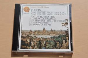 アルトゥール・ルービンシュタイン／ショパン：ピアノ協奏曲第1番@スクロヴァチェフスキ/第2番@ウォーレンステイン/ゴールドCD/Gold CD