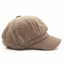 キャスケット帽子 ヘリボーン ウール混キャップ 帽子 55cm～57cm メンズ レディース BN KJ16-2_画像4